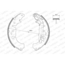 152-2018 WEEN Комплект тормозных колодок