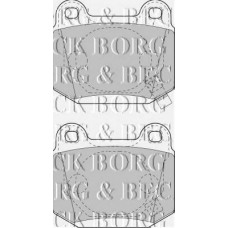 BBP1907 BORG & BECK Комплект тормозных колодок, дисковый тормоз