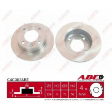 C4C003ABE ABE Тормозной диск