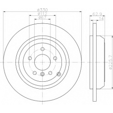 8DD 355 113-201 HELLA Тормозной диск