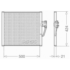 DCN05005 DENSO Конденсатор, кондиционер