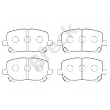 23836 00 701 00 BRECK Комплект тормозных колодок, дисковый тормоз
