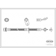 19033051 CORTECO Тормозной шланг