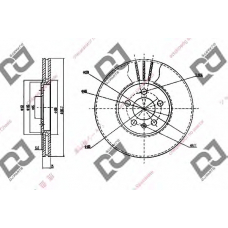 BD1847 DJ PARTS Тормозной диск