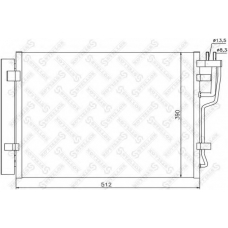 10-45609-SX STELLOX Конденсатор, кондиционер