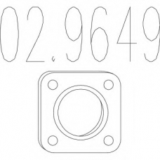 02.9649 MTS Прокладка, труба выхлопного газа