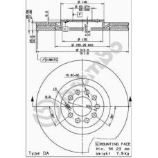 09.7880.11 BREMBO Тормозной диск