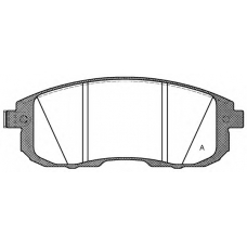 BPA0293.14 OPEN PARTS Комплект тормозных колодок, дисковый тормоз