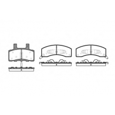 0530.02 REMSA Комплект тормозных колодок, дисковый тормоз