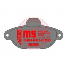 13-0460-3950-2-C-SET MASTER-SPORT Комплект тормозных колодок, дисковый тормоз