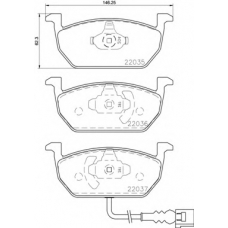 P 85 137 BREMBO Комплект тормозных колодок, дисковый тормоз