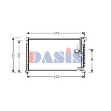 102030N AKS DASIS Конденсатор, кондиционер