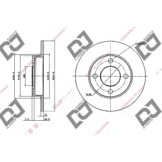 BD1582 DJ PARTS Тормозной диск