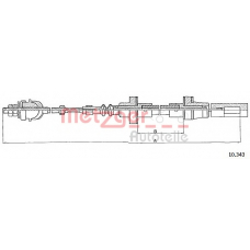 10.343 METZGER Трос, управление сцеплением