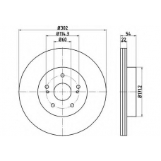 54804PRO PAGID Тормозной диск