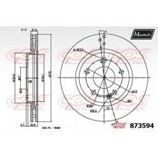 873594.6880 MAXTECH Тормозной диск