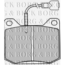 BBP1016 BORG & BECK Комплект тормозных колодок, дисковый тормоз
