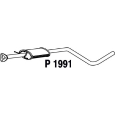 P1991 FENNO Средний глушитель выхлопных газов