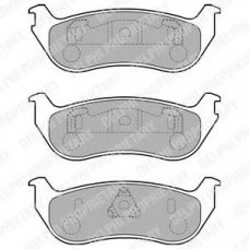LP1859 DELPHI Комплект тормозных колодок, дисковый тормоз