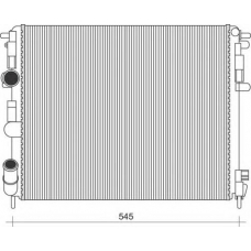 350213103500 MAGNETI MARELLI Радиатор, охлаждение двигателя