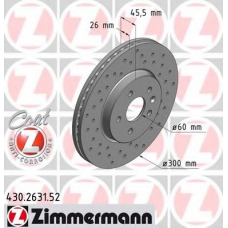 430.2631.52 ZIMMERMANN Тормозной диск