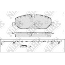 PN0484W NiBK Комплект тормозных колодок, дисковый тормоз