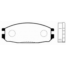 J PP-136AF JAPANPARTS Комплект тормозных колодок, дисковый тормоз