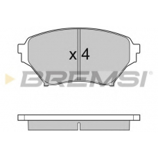 BP2990 BREMSI Комплект тормозных колодок, дисковый тормоз