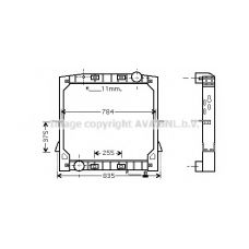 IVA2070 AVA Радиатор, охлаждение двигателя
