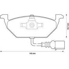 571971S STOP Комплект тормозных колодок, дисковый тормоз