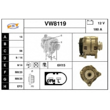 VW8119 SNRA Генератор