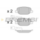 BP3437 BREMSI Комплект тормозных колодок, дисковый тормоз