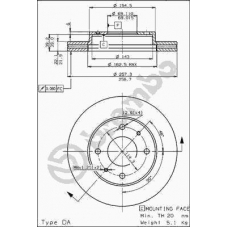 09.5282.10 BREMBO Тормозной диск