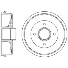 VBE601 MOTAQUIP Тормозной барабан