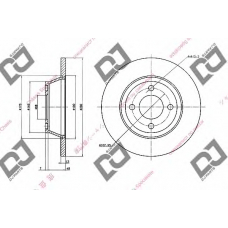 BD1584 DJ PARTS Тормозной диск