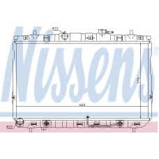 67493 NISSENS Радиатор, охлаждение двигателя