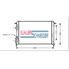 0900001 KUHLER SCHNEIDER Радиатор, охлаждение двигател