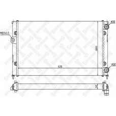 10-25069-SX STELLOX Радиатор, охлаждение двигателя