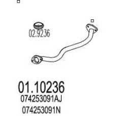 01.10236 MTS Труба выхлопного газа