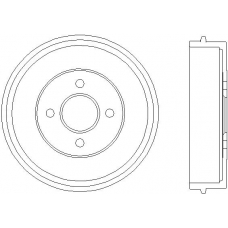 94018700 TEXTAR Тормозной барабан