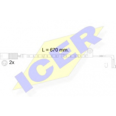 610478 E C ICER Сигнализатор, износ тормозных колодок