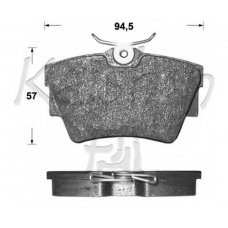 D10092 KAISHIN Комплект тормозных колодок, дисковый тормоз