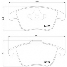 MDB2860 DON Комплект тормозных колодок, дисковый тормоз