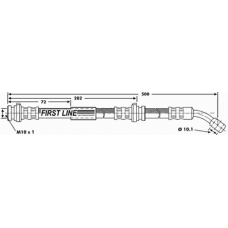 FBH6587 FIRST LINE Тормозной шланг