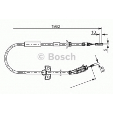 1 987 477 941 BOSCH Трос, стояночная тормозная система