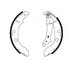 8DB 355 001-801 HELLA PAGID Комплект тормозных колодок