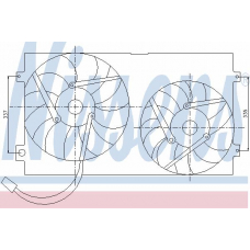 85250 NISSENS Вентилятор, охлаждение двигателя