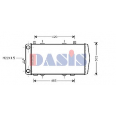 490002N AKS DASIS Радиатор, охлаждение двигателя