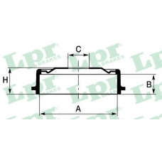 7D0564 LPR Тормозной барабан