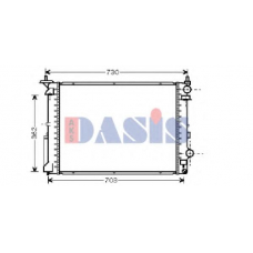 180034N AKS DASIS Радиатор, охлаждение двигателя